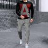 Men Trouser Sets For Male Sport T-Shirt  Suit Casual Two Piece Oversize Suit Fashion 3D Print Loose Graphic T Shirts Clothes