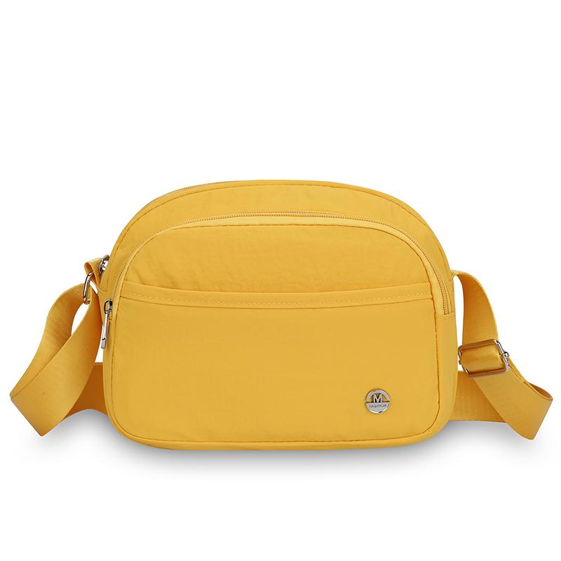 Multi-Compartment Large Capacity Shoulder Bag Women's Lightweight Nylon Bag Shoulder Crossbody Small Square Bag