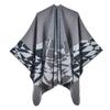 Neuer Herbst- und Winter-Damen-Schal geometrisches Muster Imitation Kaschmir Verdickt Warm Geteilter Umhang Schal E-Commerce-Großhandel