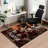 Custom Name Christmas Santa Claus Printed Carpet, for Office Chair Living Room Bedroom Kitchen Room Decor Gifts.