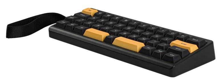 Epomaker th40 wisteria linear keyboard black and gold