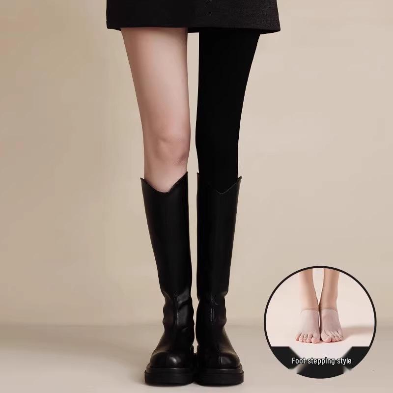 Women's Pressure Slimming Pantyhose - Autumn/Winter Velvet Nude-Look, Spring/Fall Thin Black Style