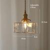 Japanese New Retro LED Glass Chandelier Hotel Bar Living Room Dining Room Study Bedroom Indoor Home Lighting E27