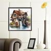 5D DIY Full Round Drill Diamond Painting House by The River Kit Home Decoration