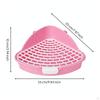 Triangle Small Pet Waste Tray SpillResistant Raised Side Litter Pan Thickened Corner Bunny