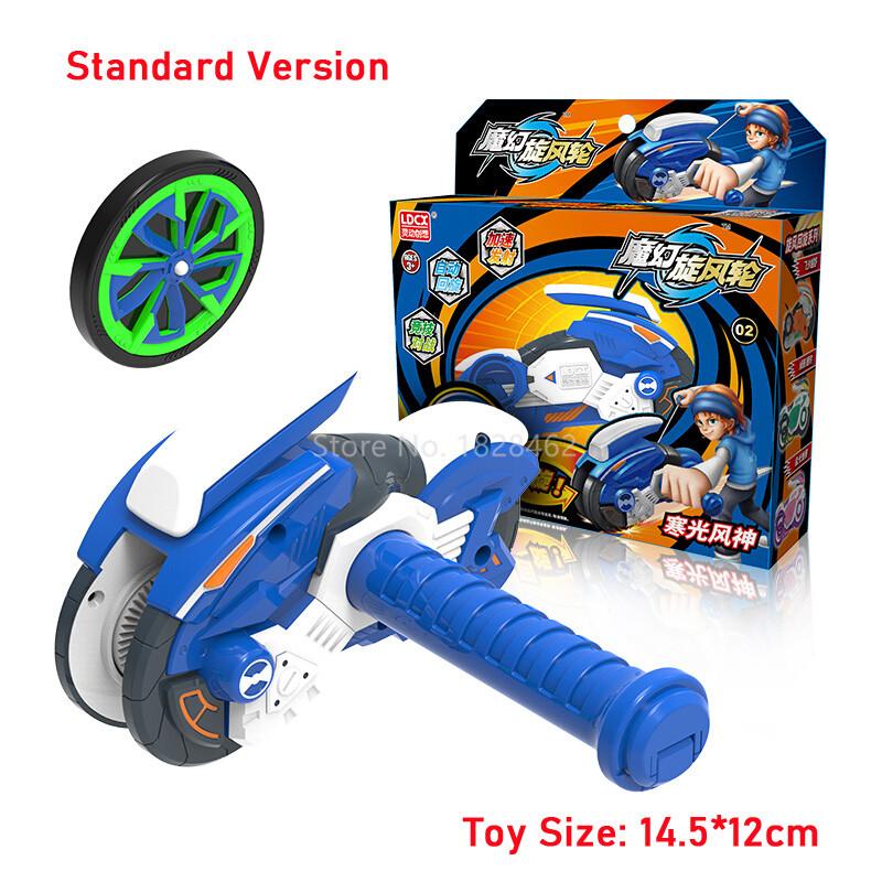 Ultimo Giroscopio Magico Ciclotrone Infinito Ruota Accelerante Giocattolo Giroscopio con Lanciatore Moto Trottola Giocattoli per Bambini Regalo