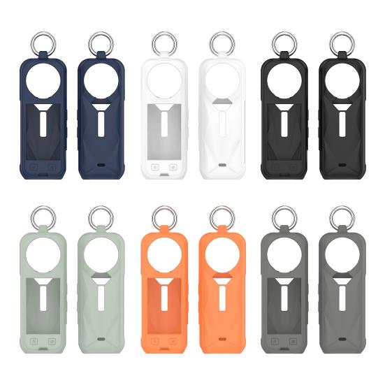 Silicone Protective Case for Insta360 X5 Portable Shockproof Action Camera Protector Cover Sleeve Shell with Metal Ring Sports Camera Accessories