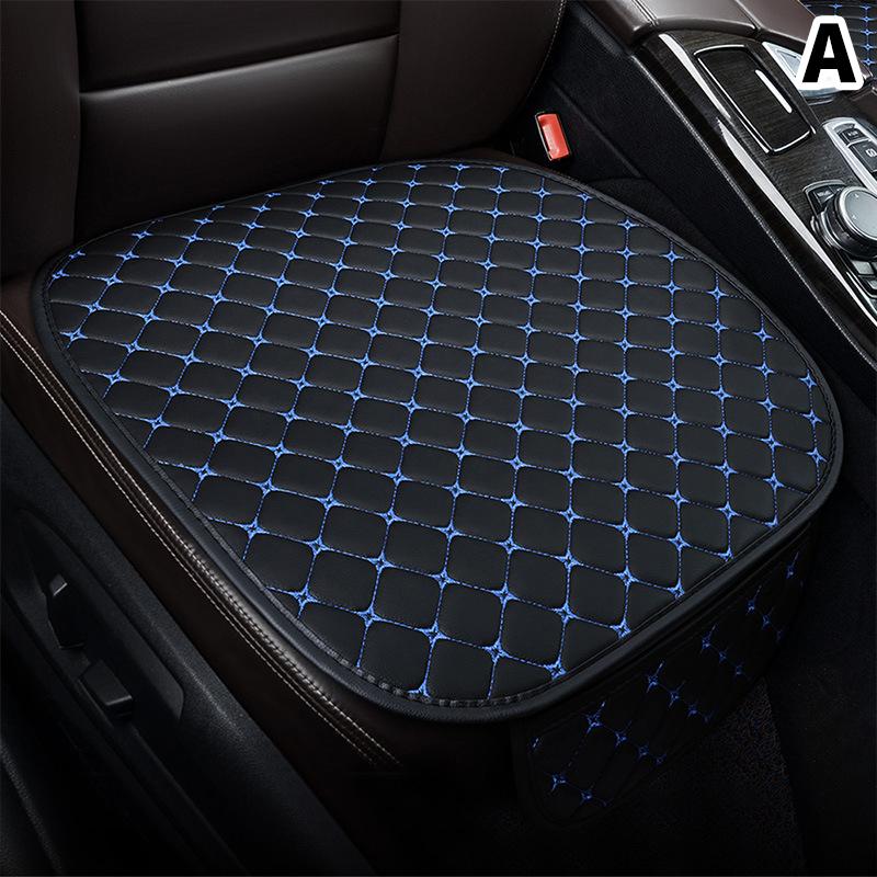 Pu Leather Car Seat Cover Universal Minimalism Soft Seat Cushion Protective Cover With Storage Pocket Car Interior Accessories