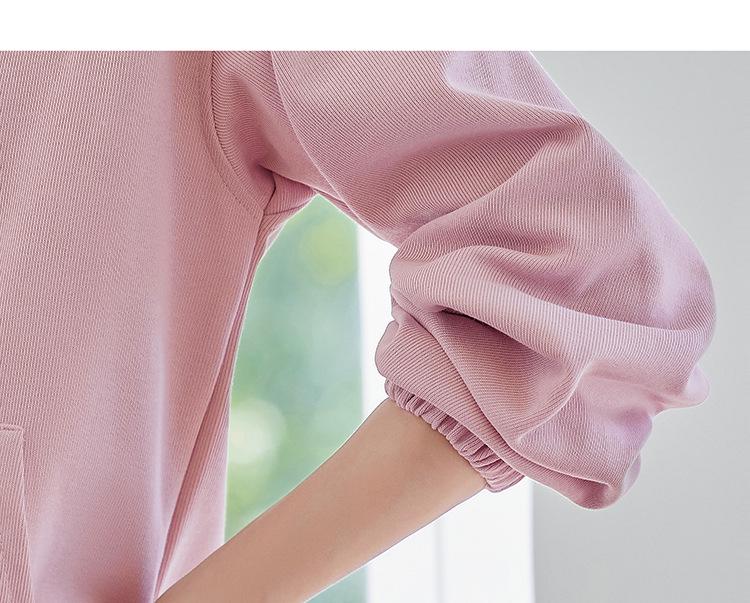 2025 Autumn/Winter Patchwork Embroidered Loose Hoodie - College Style Two-Piece