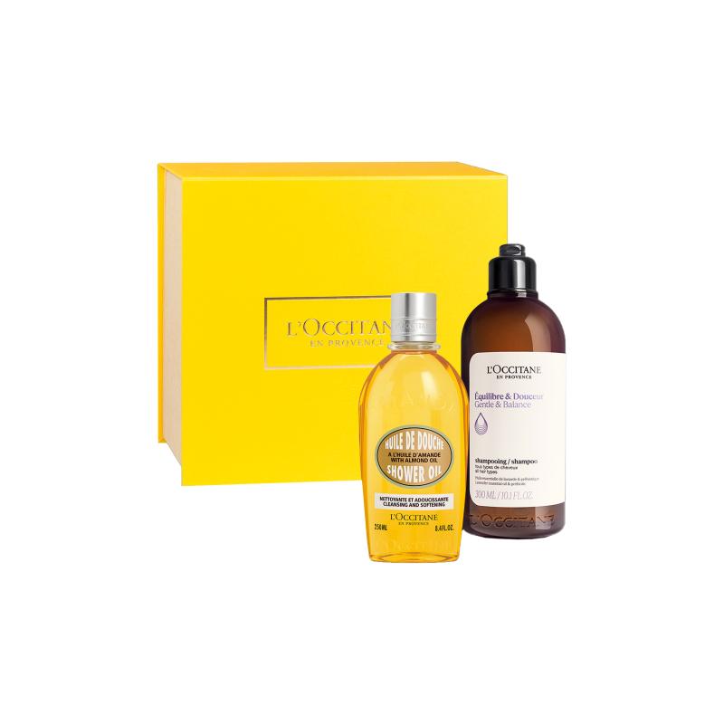 L occitane Shower Oil & Shampoo Set 300ml+250ml