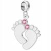 Silver Baby Feet Charm With Baby Feet 925 Silver