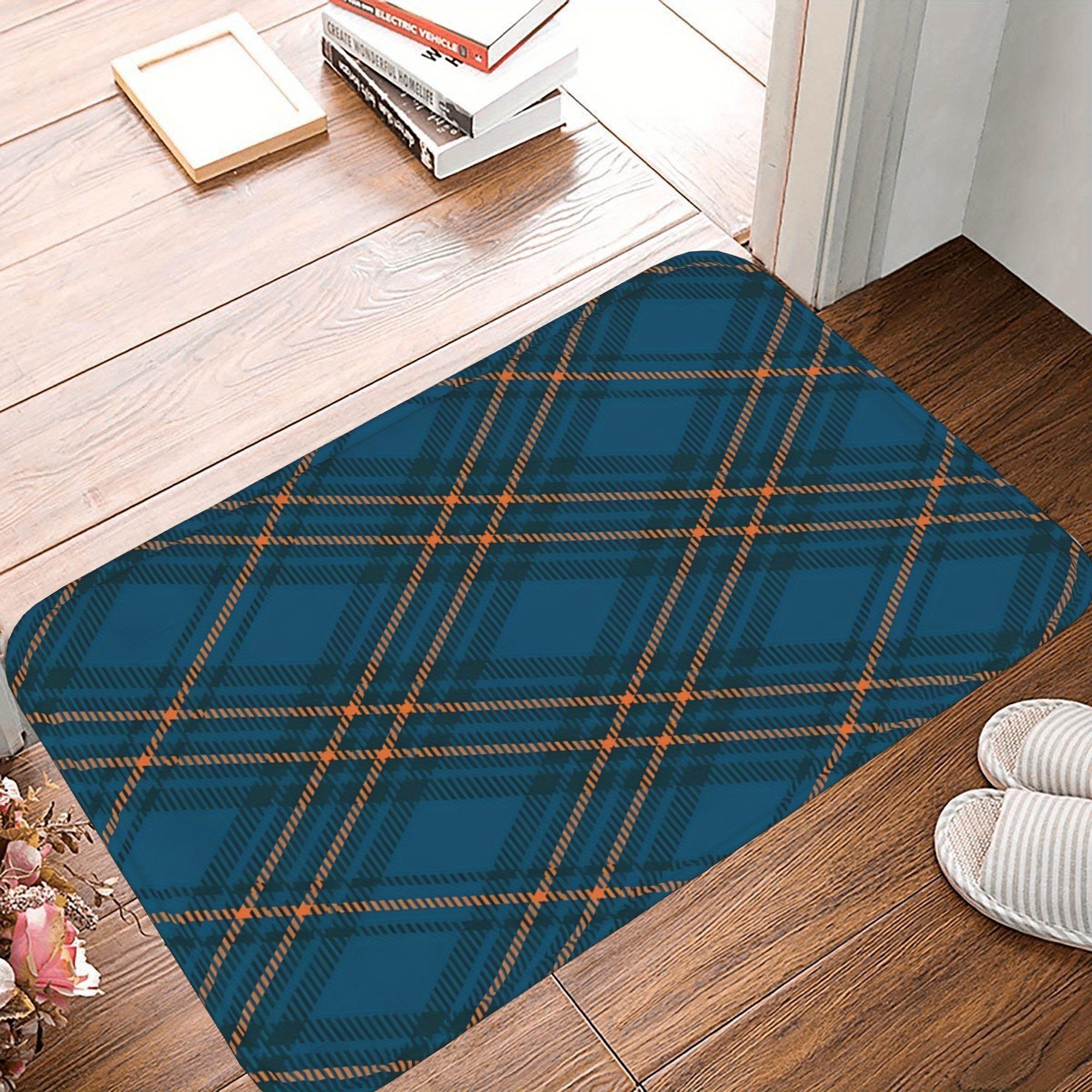 

1PC Starlit Rose Pattern Kitchen Rug Non-Slip Door Mat Pop design Bathroom Rug Bath Mat Carpet for Home Sink Laundry ecoreeree 40cm x 60cm