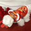 New Year's Festive Tang Suit Tractionable Dog Clothes Teddy Bichon Pomeranian Small Dog Cat Pet Clothes New Year