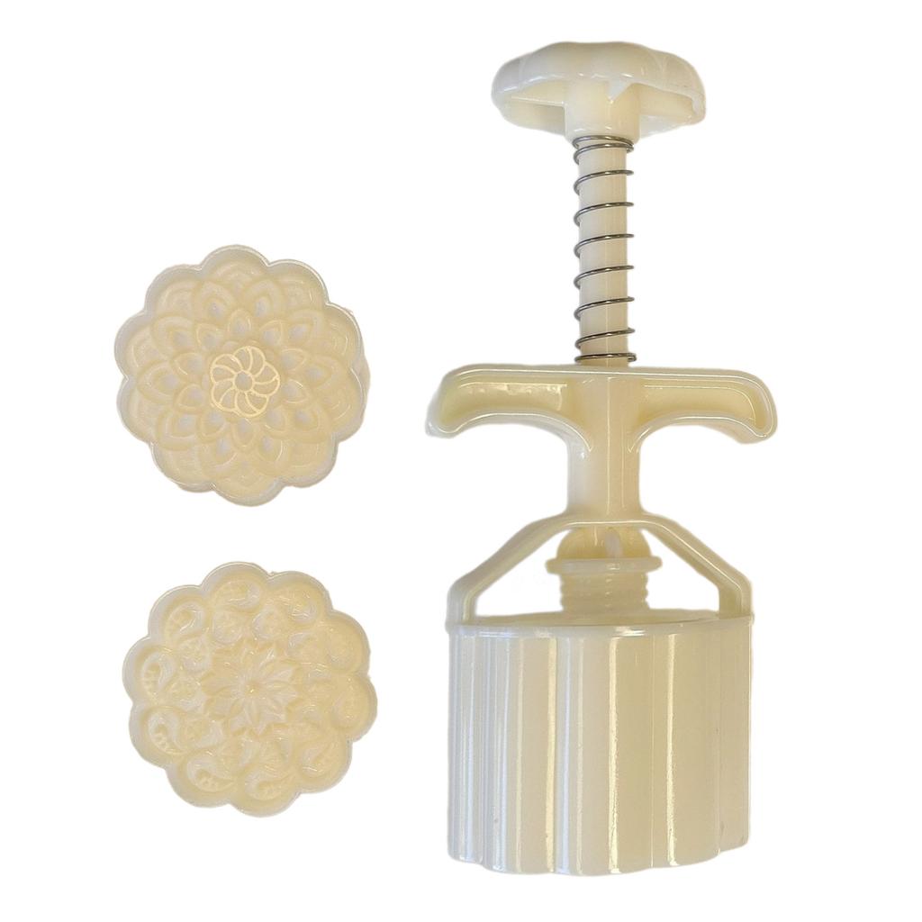 Hand Pressed Mooncakes Mold Cookie Stamp Bean Pastes Cake Molds ABS Pastries Dessert Mould for Baking Enthusiasts