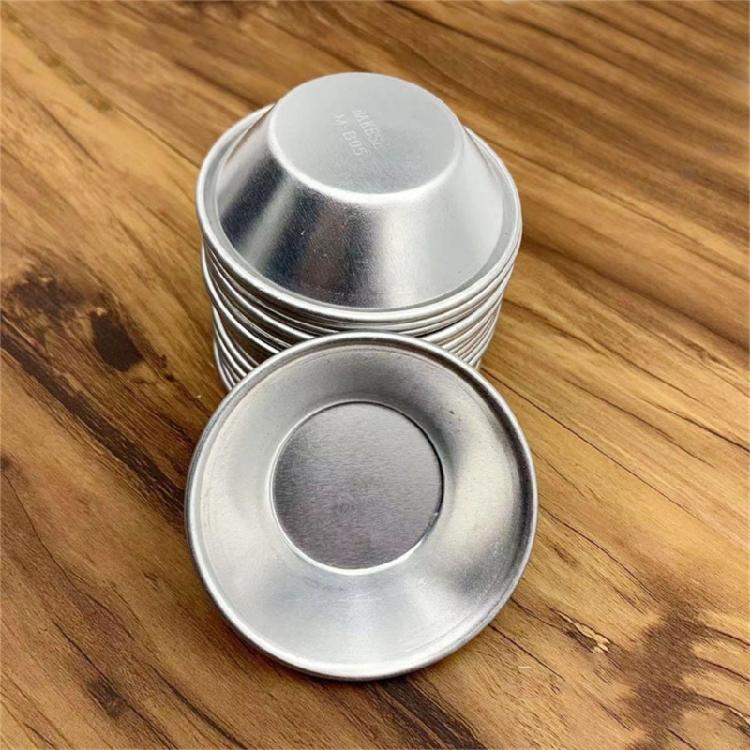 Set di 50 Stampini Piccoli per Torte in Alluminio, Stampini Antiaderenti per Cupcake, Stampini Metallici per Budini