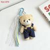 Hot Women's Bag Charms Cute Korean Cartoon Bear Kawaii Sweet Kawaii Plush Bag Accessories Multifunctional Keychain Pendants