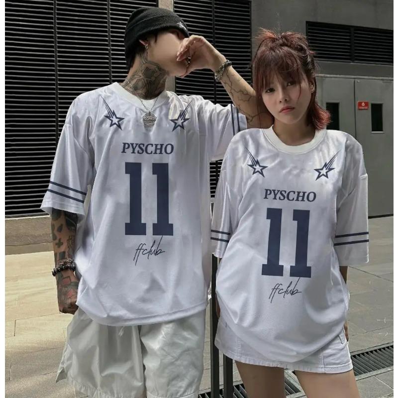 Women's Color Broken Pen Printed T-Shirt Fashion Casual Round Neck Top Suitable For Spring And Summer Ladies Street Clothes