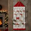 Wandbehang Deko Weihnachten 2025 Weihnachts-Adventskalender mit 24 Taschen Wiederverwendbarer Countdown-Kalender Zuhause Weihnachten DIY Dekoration