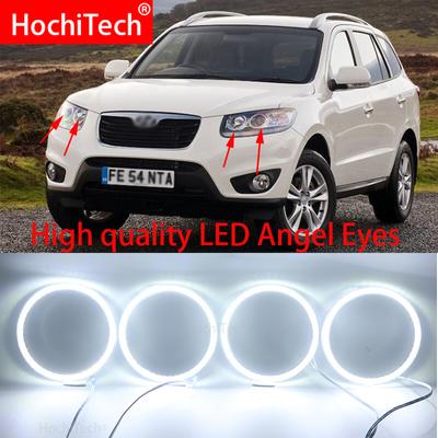 Pentru Hyundai Santa Fe santafe 2007 - 2012 Culoare albă Super Luminoasă 3528 SMD led Kit Angel Eyes lumină de zi DRL