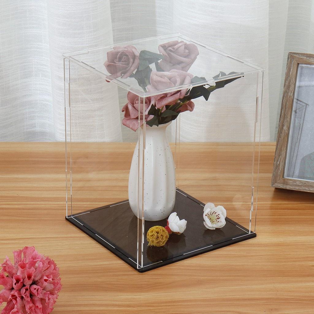 Cube Toy Dust Proof Tray Protection Assembled Box Case Clear Acrylic Display Show Box Case For Toys New