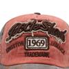 1969 Alphabet Denim Baseball Cap Washed Outdoor Sports Shade Baseball Cap Embroidery