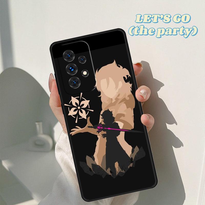 Genshin Impact phone case For Samsung Galaxy A42 A31 A40 A51 A71 A32 A80 A91 A52 A72 A73 A20e A21S A50 A70 A11 A12 Cover