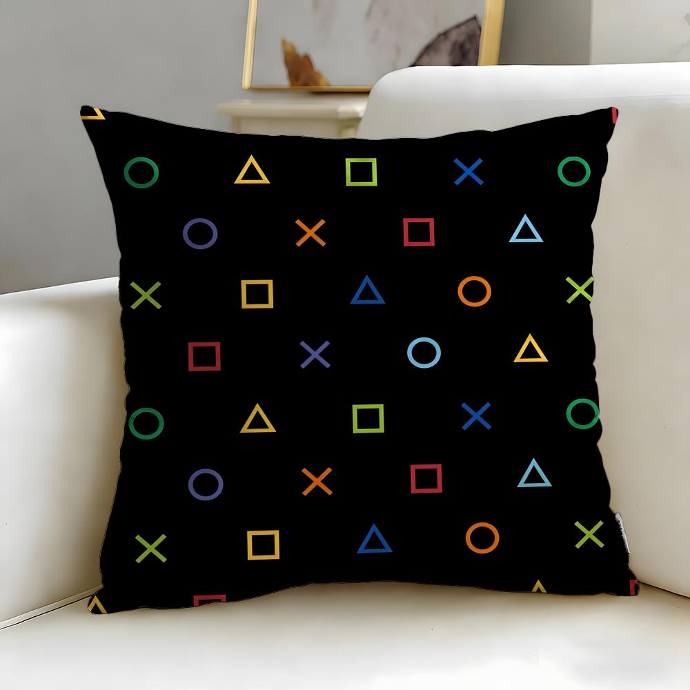 Classic Game Console Xbox Cushion Cover Soft  EasyWash Pillow Case  Versatile for Couch Bed Travel and Office