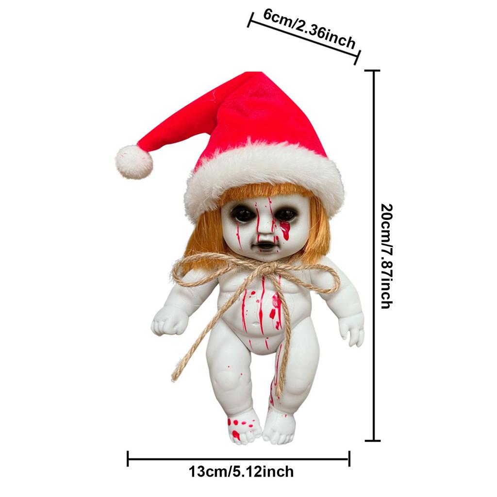 Halloween Scary Doll Christmas Decorations Horror Props For Bar Party Home Decor Spooky Witch Ghost