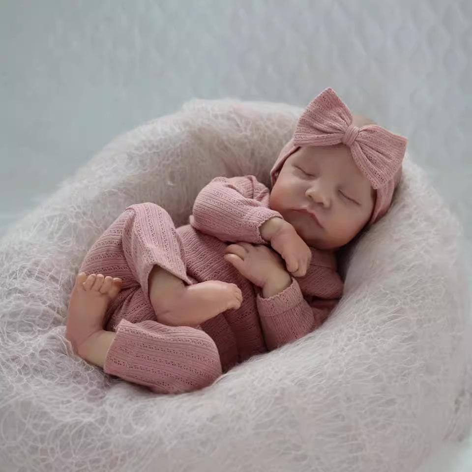 

Лялька Reborn 45 см/17 дюймів, повне тіло, м’яка вінілова лялька Baby Doll, лялька reborn, подарунок для сім’ї, вінілова лялька для дівчинки Reborn Doll girl + clothes