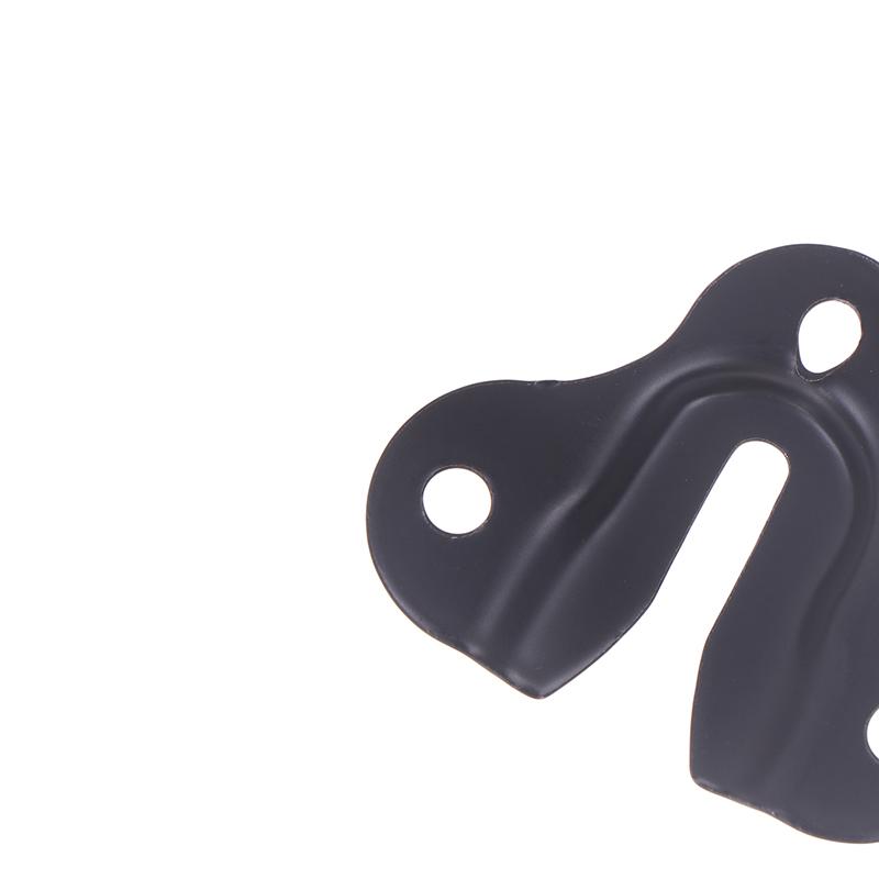 10 Pcs Plate Hangers Flush Mount Bracket Furniture Hooks Coat Picture Frame Shelf Iron Stands Invisible Wall Hanging Plate
