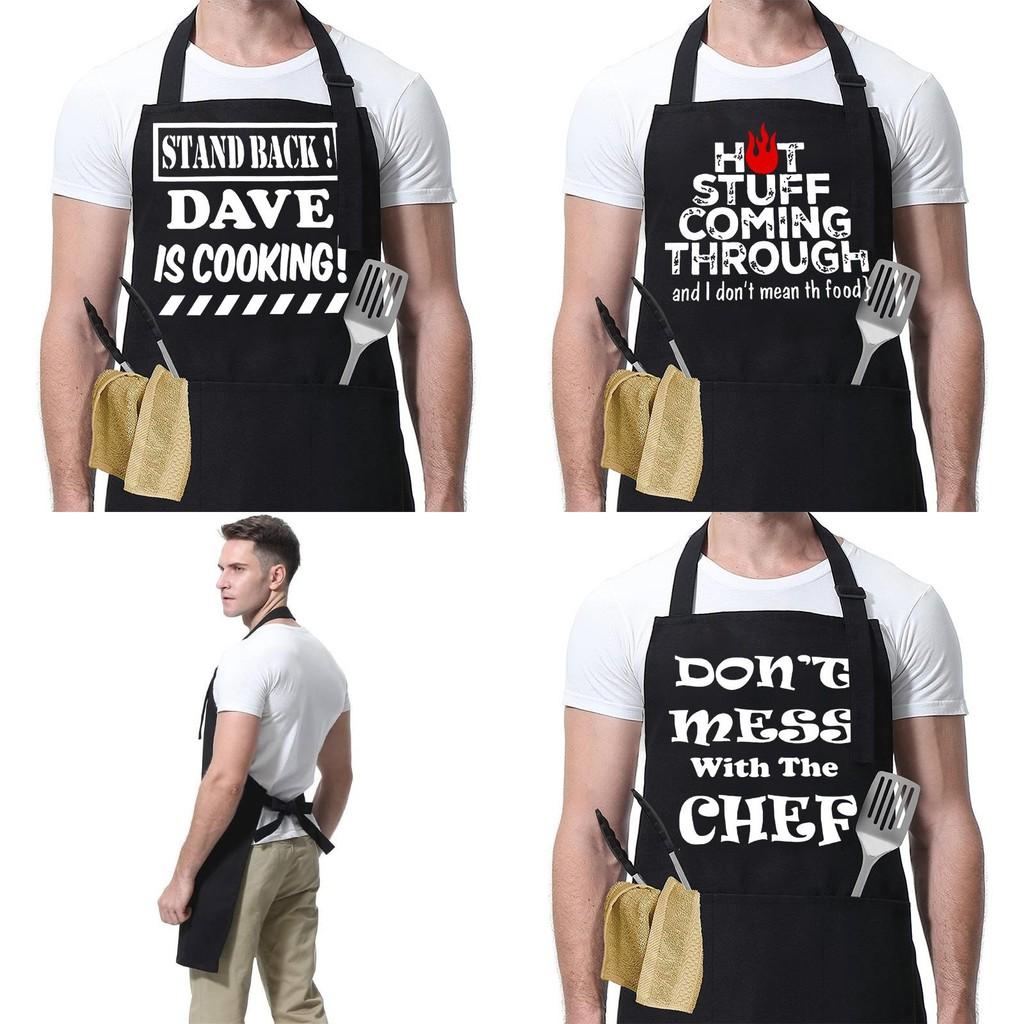 Modern Stylish Waterproof Bbq Apron With Creative Fun Prints For All Occasions
