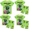 Minecraft Digital Print Kids Cartoon Pajama Set With Soft Fabric For Boys And Girls