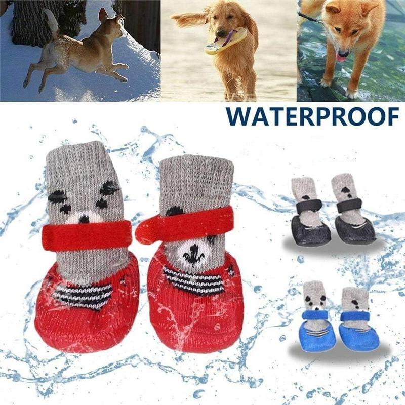 Winter Dog Shoes for Dogs Dog Boots Small Big Waterproof Anti-slip Socks Pets Products Slippers Puppy Poodle Zapatos Para Perro