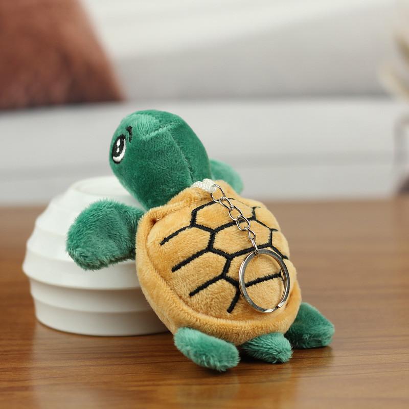 Adorable Ocean Animal Turtle Plush Toy Cute Keychain Attachment Small Size
