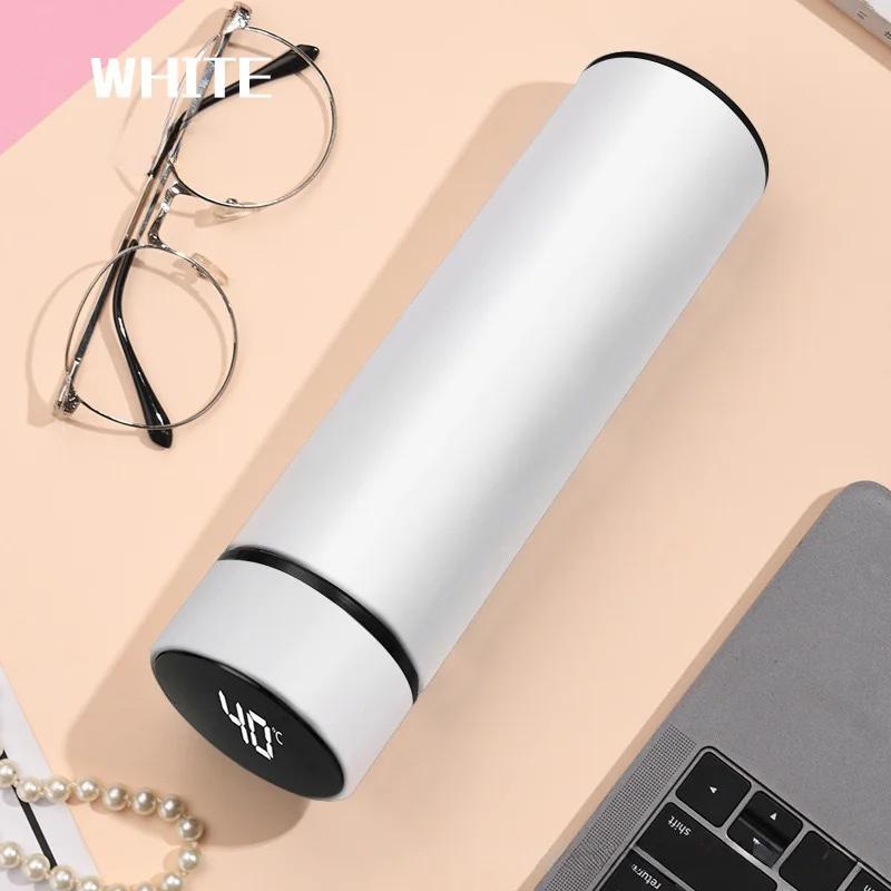 500ML Thermos Bottle Smart Cup 304 Stainless Steel Vacuum Digital With Temperature Display Insulated Intelligent Coffee Cup Uber
