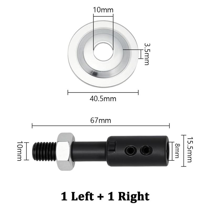 A25F-For Bench Grinder, Polisher, Sander, For Rotary Tools- Steel Spindle Adapter Kit(2-Pack), Motor Arbor Adapter