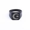 Stylish and Simple Glossy Men's Ring with Popular Elements