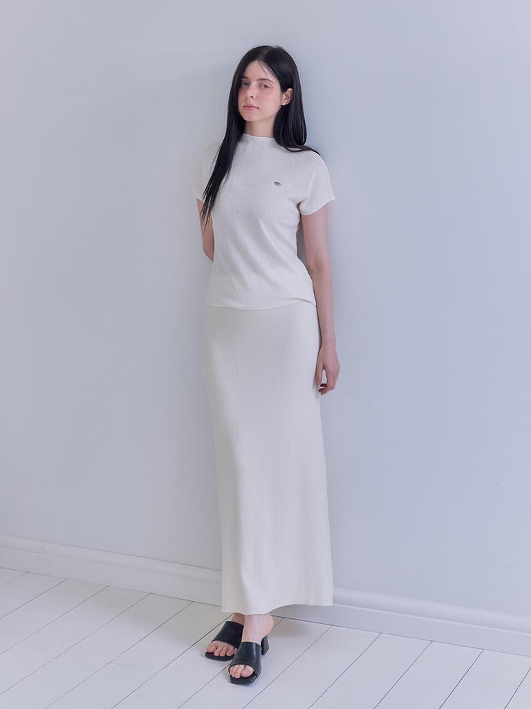 Mejongleuhaleu Ampoule Knit Long Skirt 4 Colors
