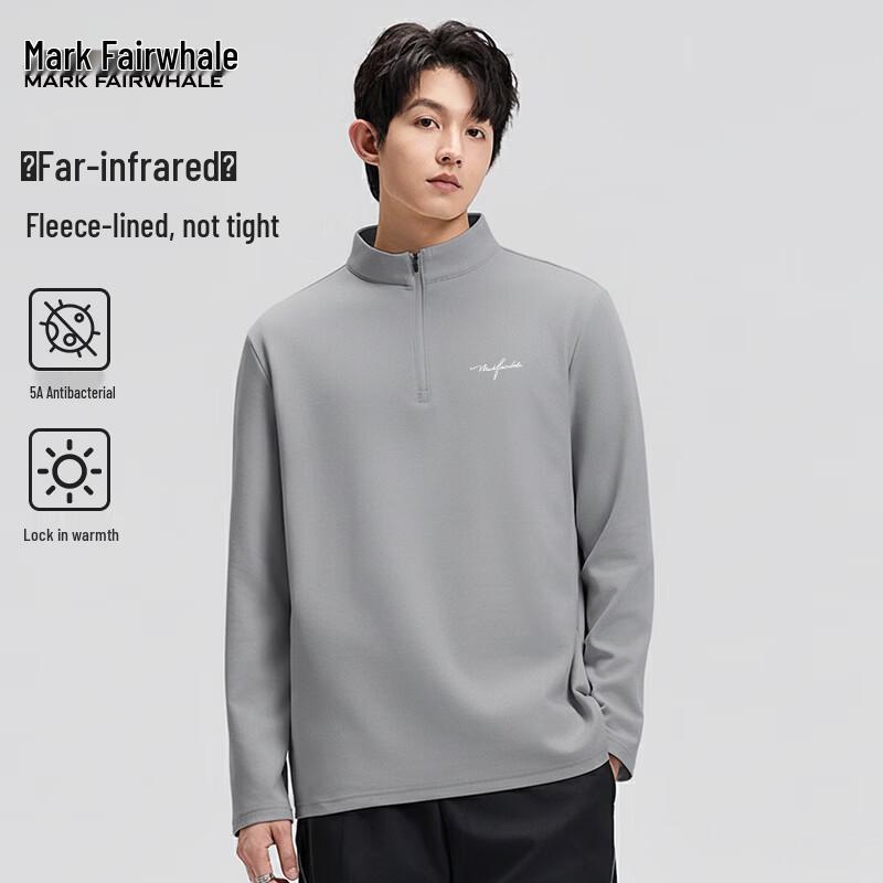 Mark Fairwhale Men's Fleece Lined Half-Zip T-Shirt