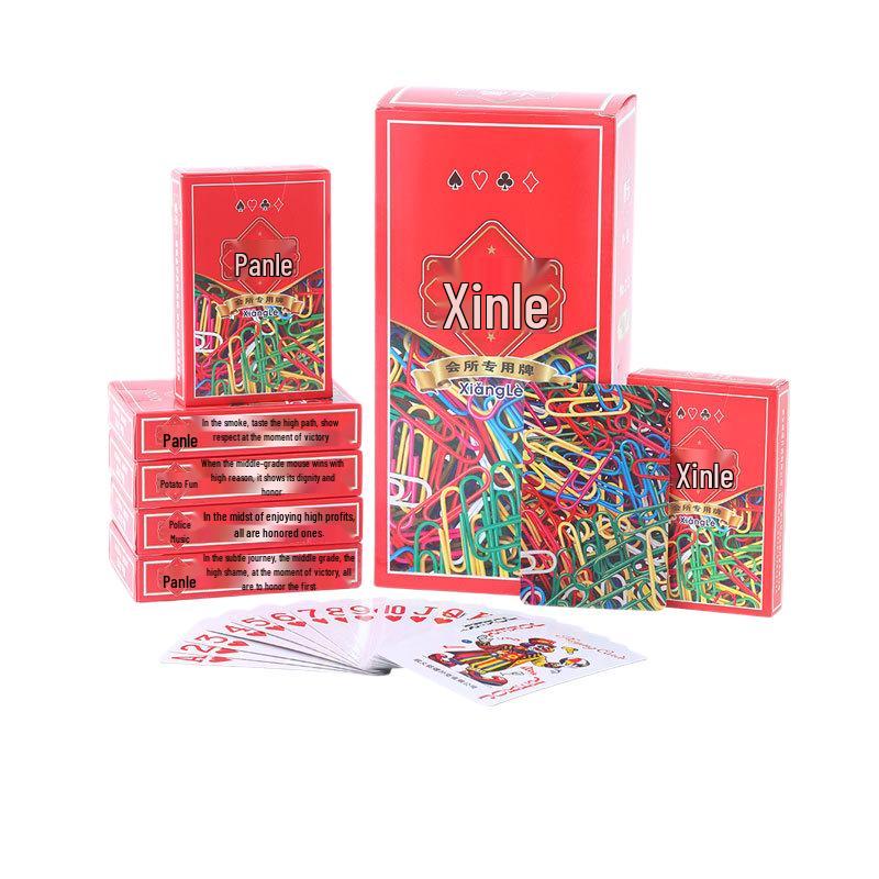 Xiangyue 312 Spielkarten: 10er-Deck-Set für Haushaltsspiele & Unterhaltung, Farbrücken-Design