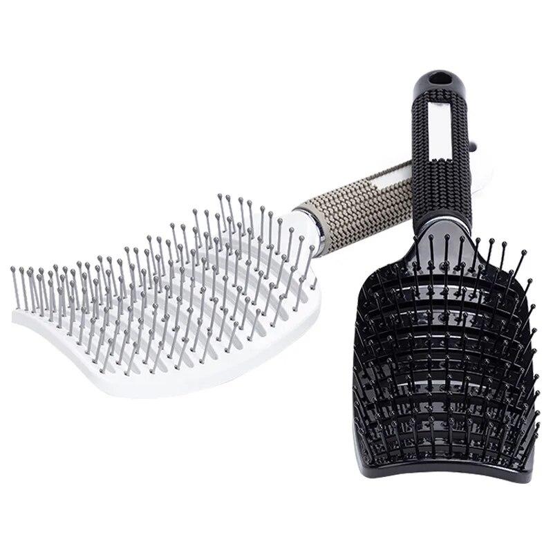 Massage Hair Brush Scalp Hairbrush Comb Professional Ribs Comb Hair Shampoo Brushes Hairdressing Comb Curly Hair Rib Comb