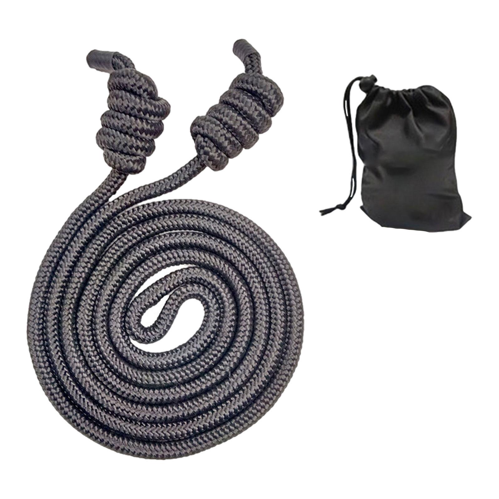 

Мотузка для тренувань Flow Портативне спортивне обладнання для вправ Фітнес Домашній спортзал Плетена чорний