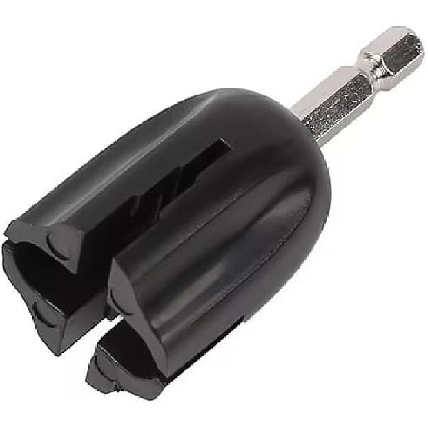 Black Guitar String Winder Head Tool Winder Drill Plug Electric Drill Tuning Peg Puller For Electric Guitar Bass Hexagonal Guitar String Winder Head