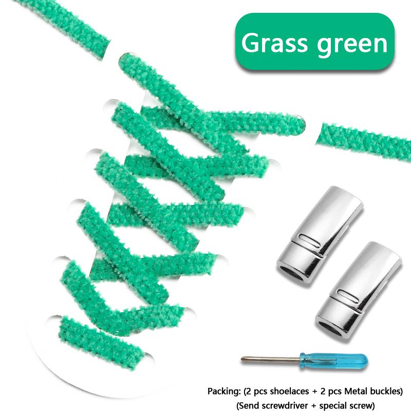 New Plush Elastic Laces Sneakers Magnetic Lock Shoelaces Without ties Kids Adult Flats No Tie Shoe laces for Shoes Accessories