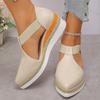 Fashion Plus Size New Summer Sandals Women's Shoes Baotou Waterproof Straw Weaving Hemp Rope Lightweight Super Soft Wedge Shoes