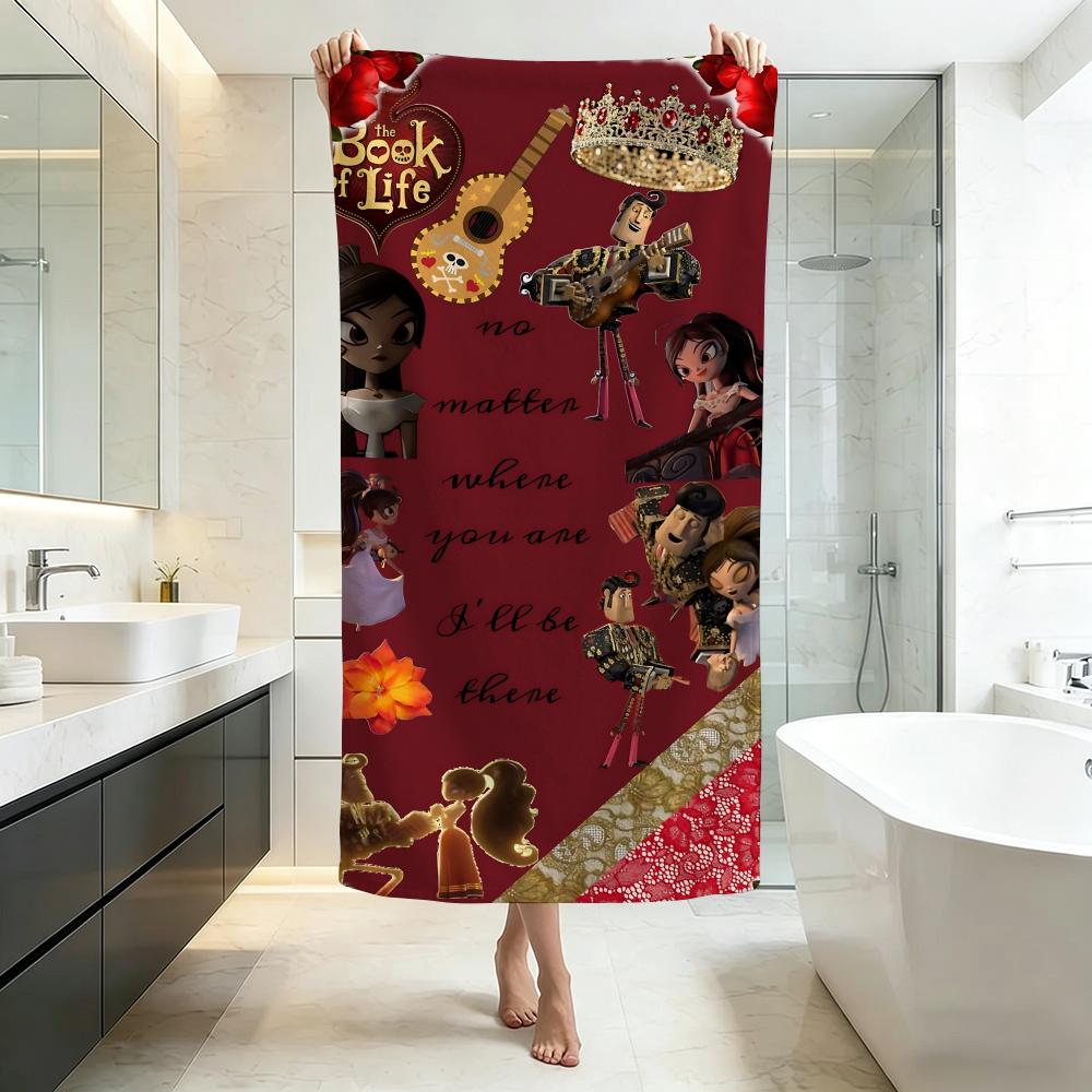 Colorful-The Book of LifeS Towel Five-Star Hotel Quality Eco-Friendly Ultra Soft Thick Towels & Beach Towels
