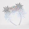 Wear-resistant Christmas Snowflake Headbands Color Ribbon Cosplay Headbands  Holiday Decor