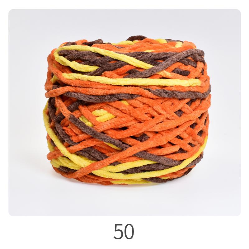 Chunky Ice Silk Yarn for Hand-Knitting: Ideal for Sweaters, Scarves, Bags, Crochet Dolls, and Hooked Shoes