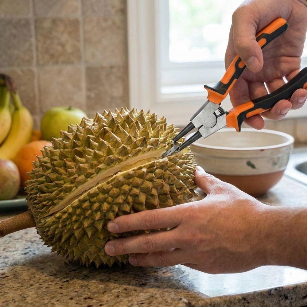 Labor-saving Durian Cracker Anti-slip Handle Durian Shell Pliers Watermelon Opener  Party