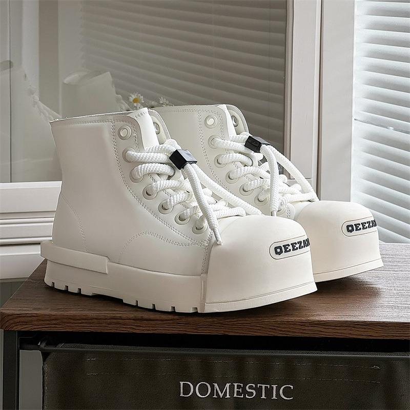 3630 Original Mickey big head shoes men's platform heightening autumn and winter niche board shoes Guochao street versatile high-top shoes